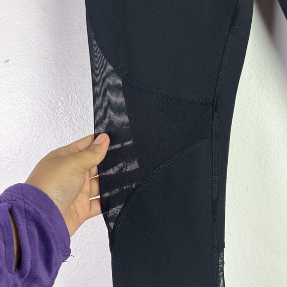 ALO YOGA MId Rise  Black Coast Legging Mesh Stirrups Size S - Picture 5 of 11